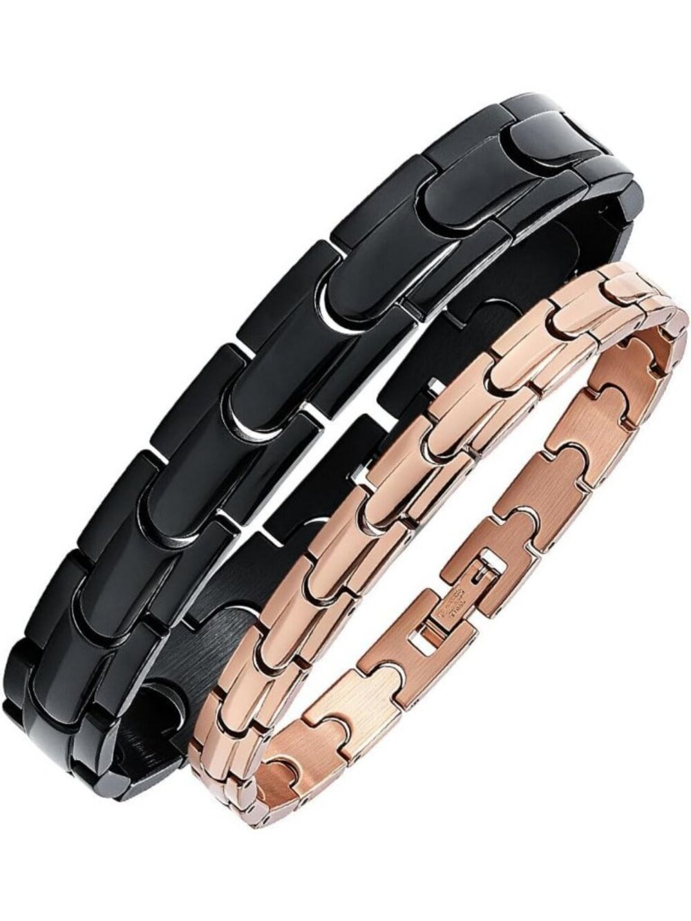 Couples Distance Bracelets Set - Stainless Steel His and Hers Gift for